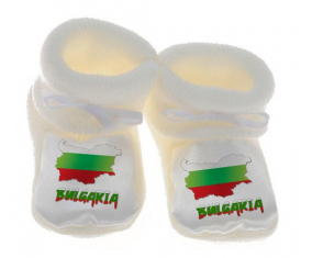 Chausson bebé Bulgaria mapea color blanco