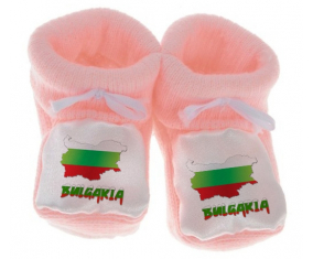 Chausson bebé Bulgaria mapea color rosa