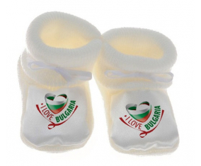 Chausson bebé amo Bulgaria blanco