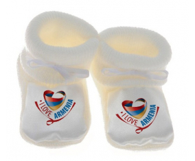 Chausson bebé me encanta Armenia color blanco