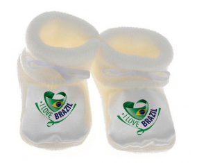 Chausson bebé me encanta Brasil Blanco
