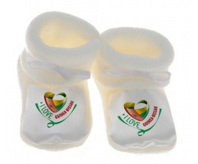 Chausson bebé me encanta Guinea-Bissau blanco