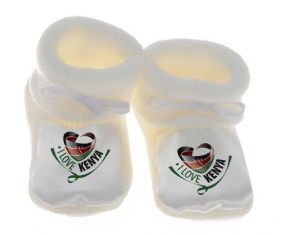 Chausson bebé me encanta Kenia color blanco