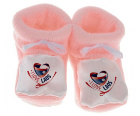 Chausson bebé me encanta Laos color rosa