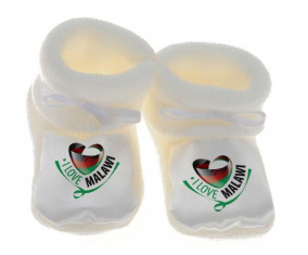 Chausson bebé me encanta Malawi Blanco