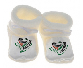Chausson bebé me encanta Palestina Color Blanco