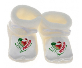 Chausson Bebé Amo Portugal Blanco
