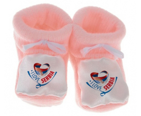 Chausson bebé me encanta Serbia color rosa