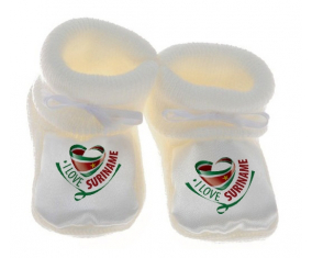 Chausson bebé me encanta surinam color blanco