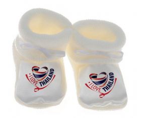 Chausson bebé amo Tailandia blanco
