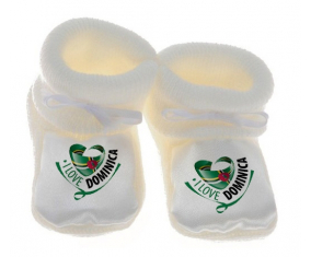 Chausson bebé me encanta Dominica color blanco