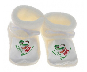 Chausson bebé me encanta Irán color blanco