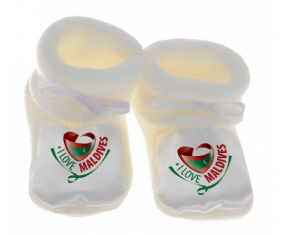Chausson bebé me encanta Maldivas color blanco