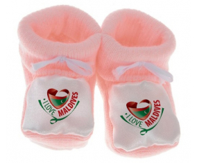 Chausson bebé me encanta Maldivas color rosa