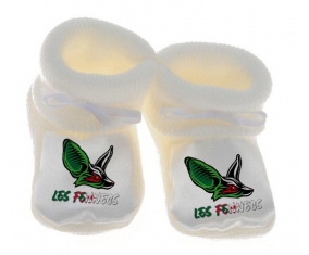Chausson bebé Las heces Argelia fútbol color blanco