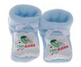 Chausson bebé me encanta argelia diseño 2 en azul