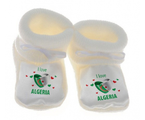 Chausson bebé me encanta argelia diseño 4 color blanco