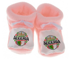Chausson Bandera del Bebé Argelia Diseño 2 Color Rosa