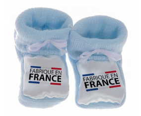 Chausson bebé hecho en azul France