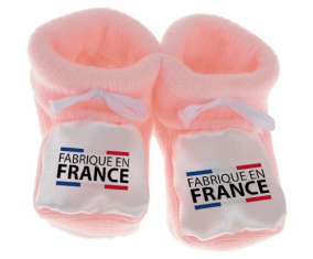 Chausson bebé hecho en France rosa