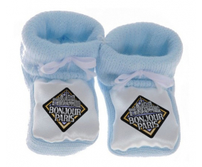 Chausson Baby City of Paris Design 3 Blue