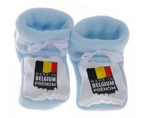 Chausson bebé hecho en Bélgica Diseño 1 Azul