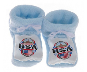Chausson Baby Flag USA Blue