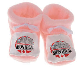 Chausson Baby City de Montreal en color rosa