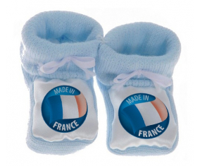 Chausson bebé hecho en azul France