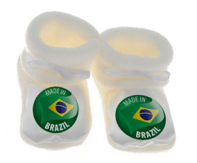 Chausson bebé hecho en brasil blanco
