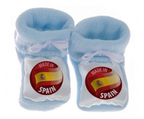 Chausson bebé hecho en españa azul