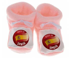 Chausson bebé hecho en ESPAÑA color rosa