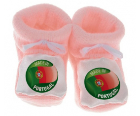 Chausson bebé hecho en PORTUGAL color rosa