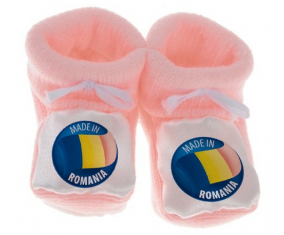 Chausson bebé hecho en RUMANIA color rosa