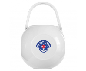 Caja de piruletas Kas-mpaa Spor Kul-b-lopa de color blanco