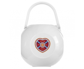 Corazón del club de fútbol midlothian White Lollipop Box