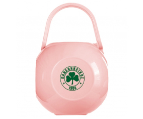 Caja de piruletas PAO Panathinaikos de color rosa