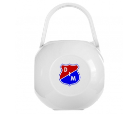 Caja de piel de La Corporación Deportiva Independiente Medellín de color blanco