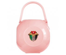 Caja de pezón rosa de la Selección Nacional de Fútbol de Jordania
