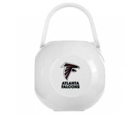 Caja de piruletas de los Atlanta Falcons blancos