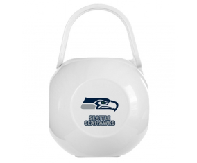 Caja de piruletas de los Seattle Seahawks blancos