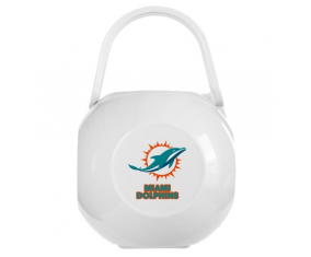 Caja de piruletas de los Miami Dolphins blancos