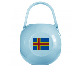 Blue Aland Islas Bandera Lollipop Box