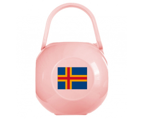 Pink Aland Islas Bandera Lollipop Box