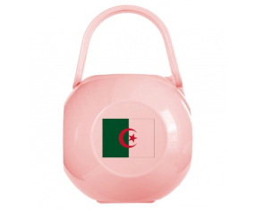 Caja de piruletas bandera de Argelia rosa