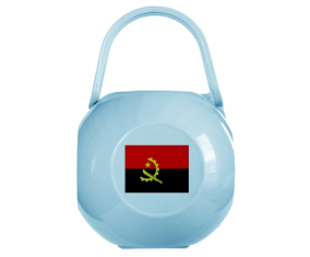 Caja de pezón bandera de Angola azul