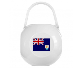 Caja de piruletas bandera de Anguila Blanca