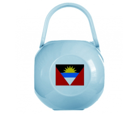 Caja de piruletas Blue Antigua y Barbuda Flag