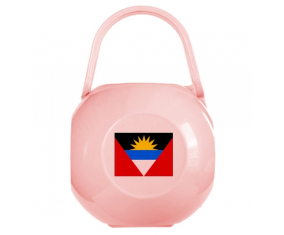 Caja de piruletas Pink Antigua y Barbuda Flag
