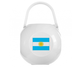 Caja de pezón bandera argentina blanca